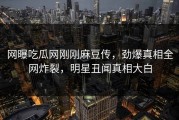 网曝吃瓜网刚刚麻豆传，劲爆真相全网炸裂，明星丑闻真相大白