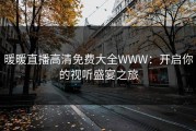 暖暖直播高清免费大全WWW：开启你的视听盛宴之旅