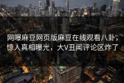 网曝麻豆网页版麻豆在线观看八卦，惊人真相曝光，大V丑闻评论区炸了