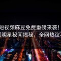 麻豆短视频麻豆免费重磅来袭！今晚热门明星秘闻揭秘，全网热议不断