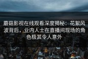 蘑菇影视在线观看深度揭秘：花絮风波背后，业内人士在直播间现场的角色极其令人意外